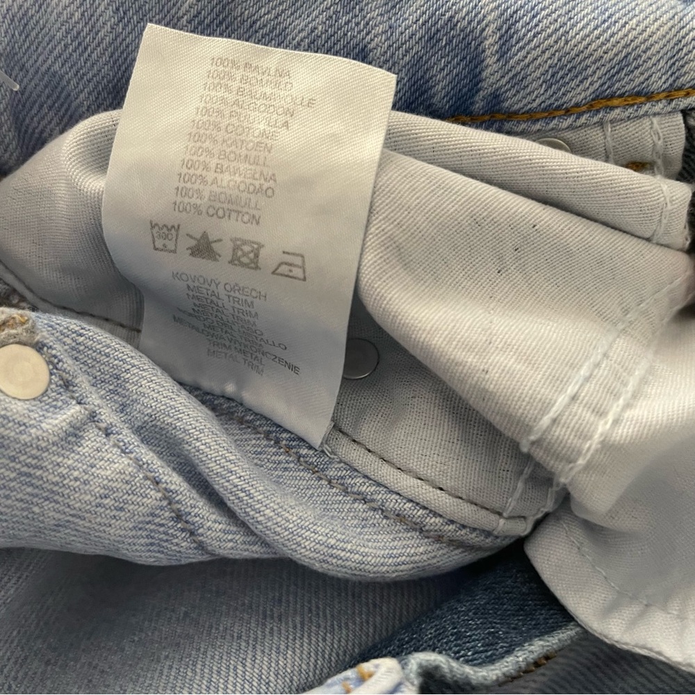 Ragged Priest Mom Jeans Pant High Equilibrium Patchwork Denim Tapered Indigo - Picture 12 of 14